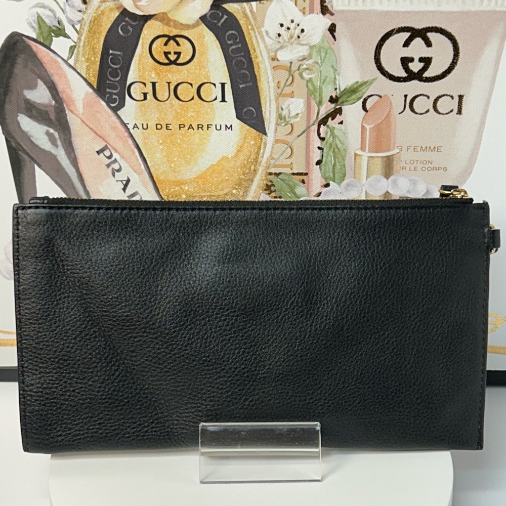 Michael Kors Large Pebble Leather Wristlet/Clutch 😍🖤 - Picture 5 of 17
